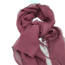 Burgundy thin silk scarfBurgundy thin silk scarf