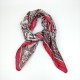 Small vintage silk scarf in red