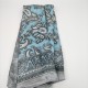 Small retro silk scarf in blue