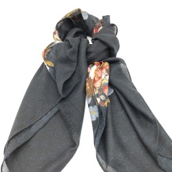 Black butterfly bird scarf